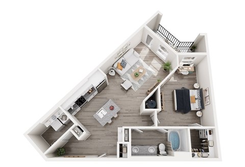 The Calloway Floorplan | Heron Mill Apartments
